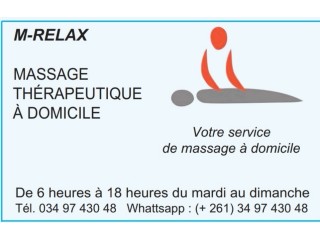 Massage Thérapeutique à domicile